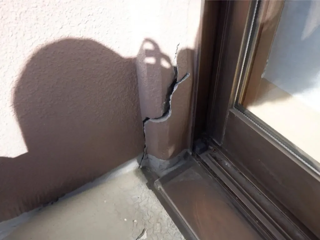 モルタル箇所の補修工事